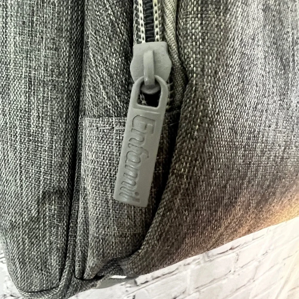 Enfamil Wonderbag Diaper Bag Backpack Heathered Gray Insulated Bottle Travel Bag